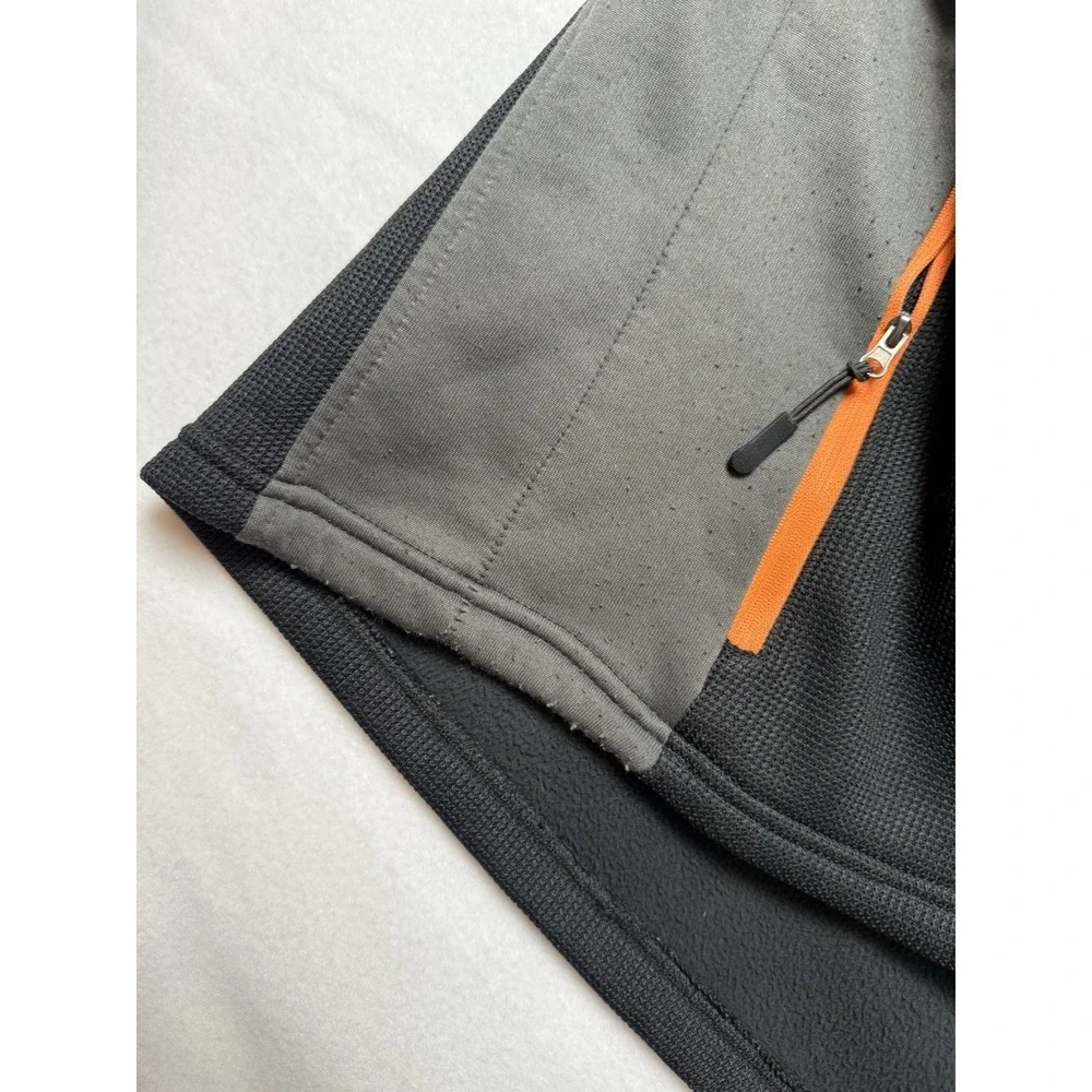 NFL Team Apparel Cincinnati Bengals Quarter Zip Pullover Gray Black Mens XL